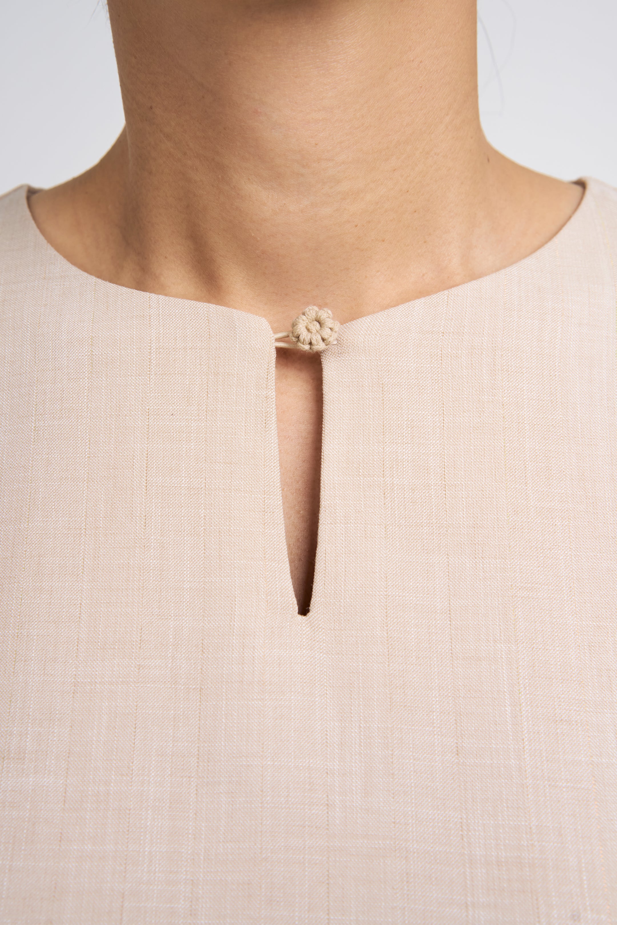 Setanjong Kurung Labuh  -  Beige