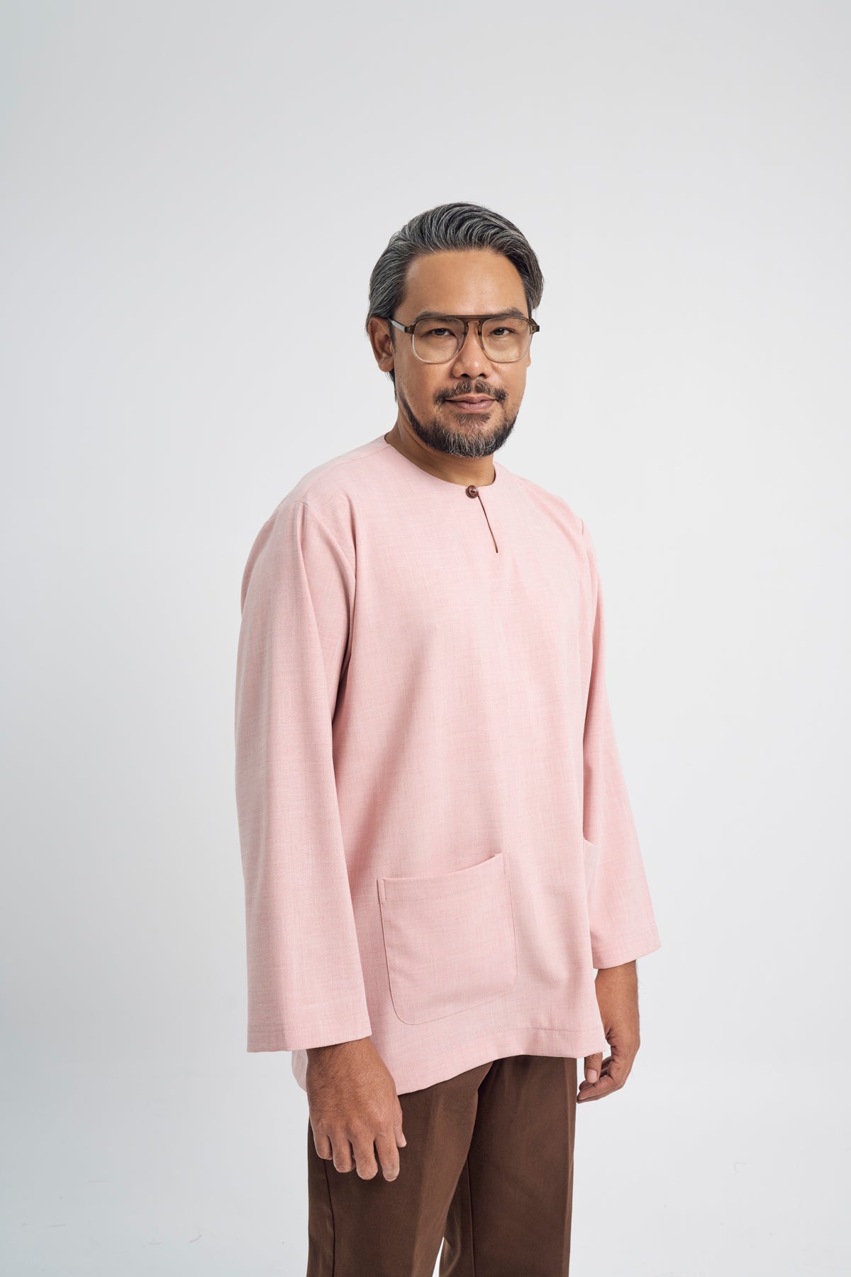 Setanjong Loose Fit Men Top -  Pink