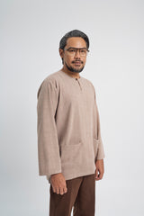 Setanjong Loose Fit Men Top -  Brown