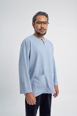 Setanjong Loose Fit Men Top -  Blue