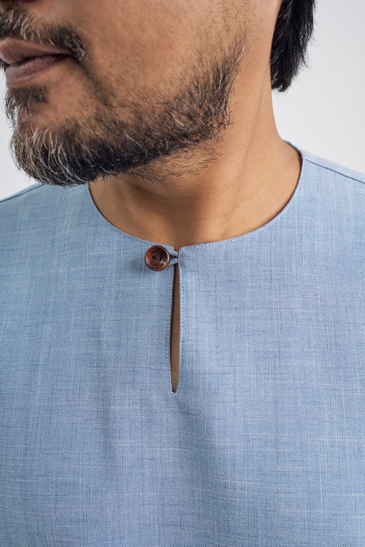 Setanjong Loose Fit Men Top -  Blue