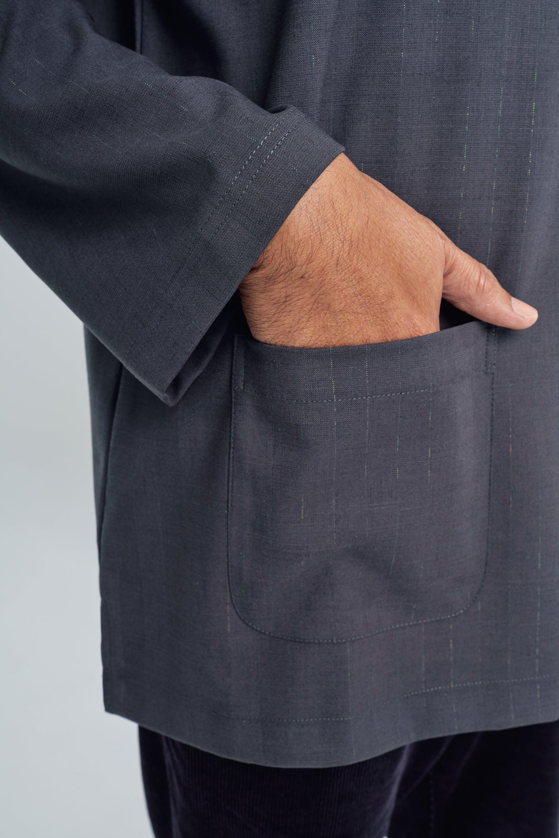 Setanjong Loose Fit Men Top -  Black