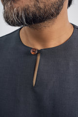 Setanjong Loose Fit Men Top -  Black