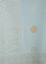 Samping Kembang Anakan Mawar - Silver Blue