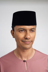 Patawali Modern Fit Baju Melayu Teluk Belanga - Smokey Pink