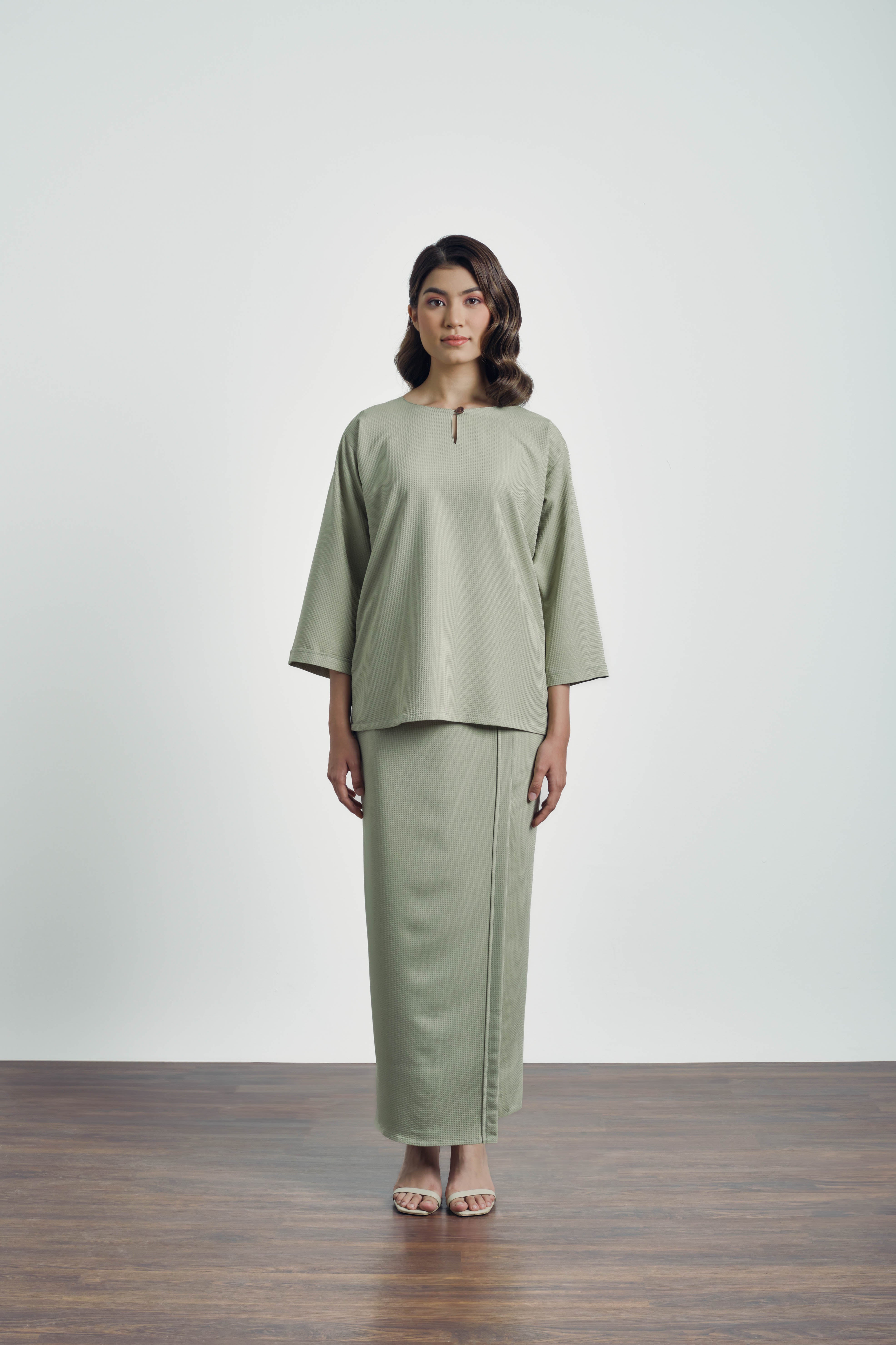 Nadim Baju Kurung - Soft Lime