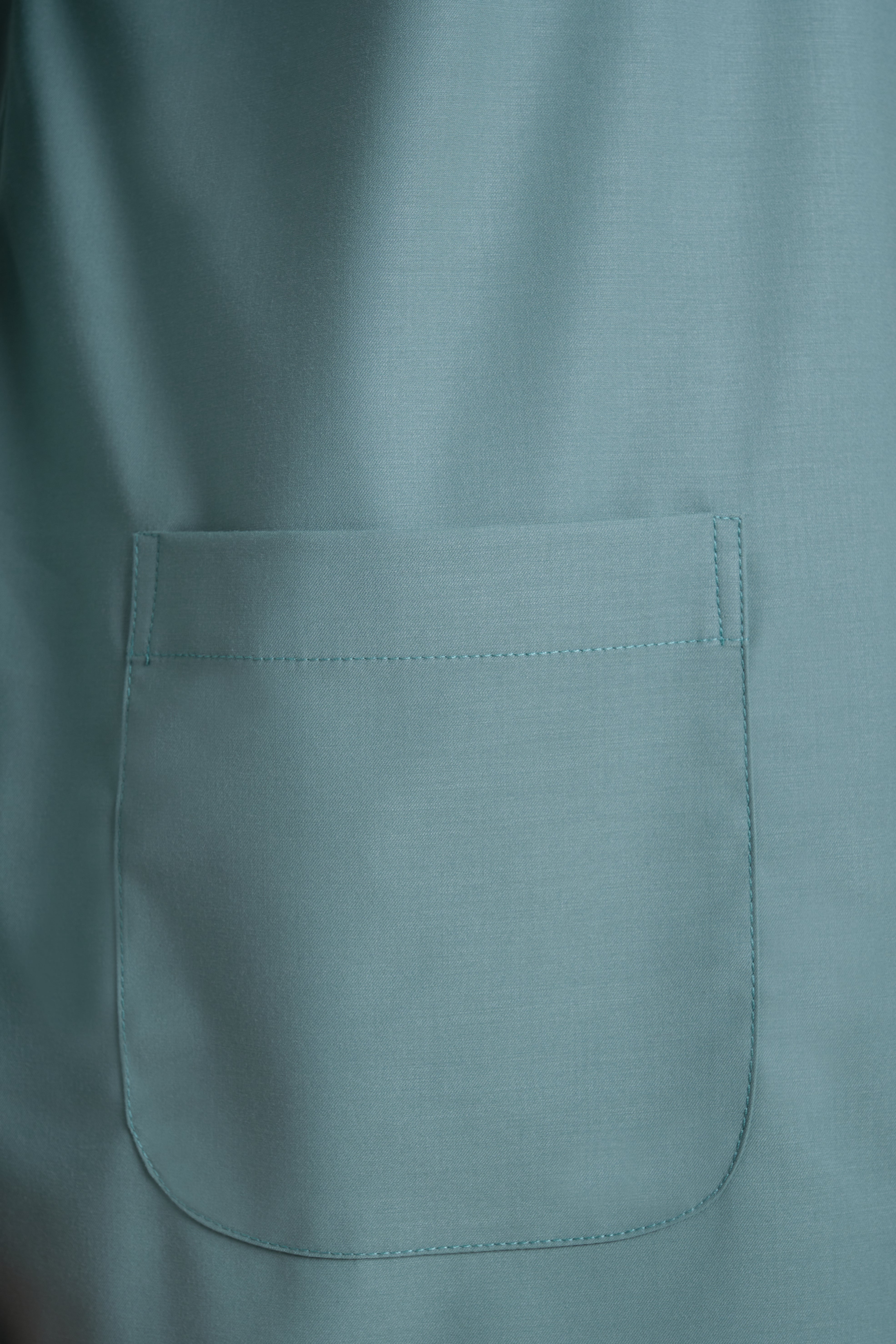 Patawali Modern Fit Baju Melayu Teluk Belanga - Soft Teal Green
