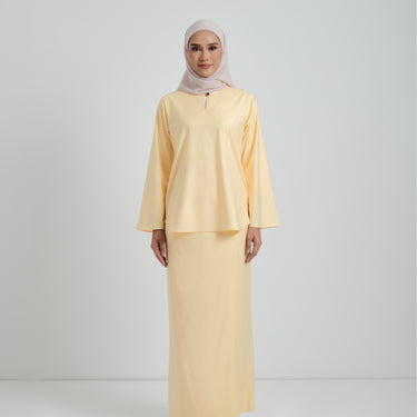 Patawali Baju Kurung - Soft Yellow