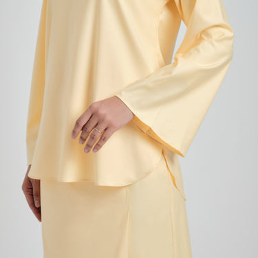 Patawali Baju Kurung - Soft Yellow