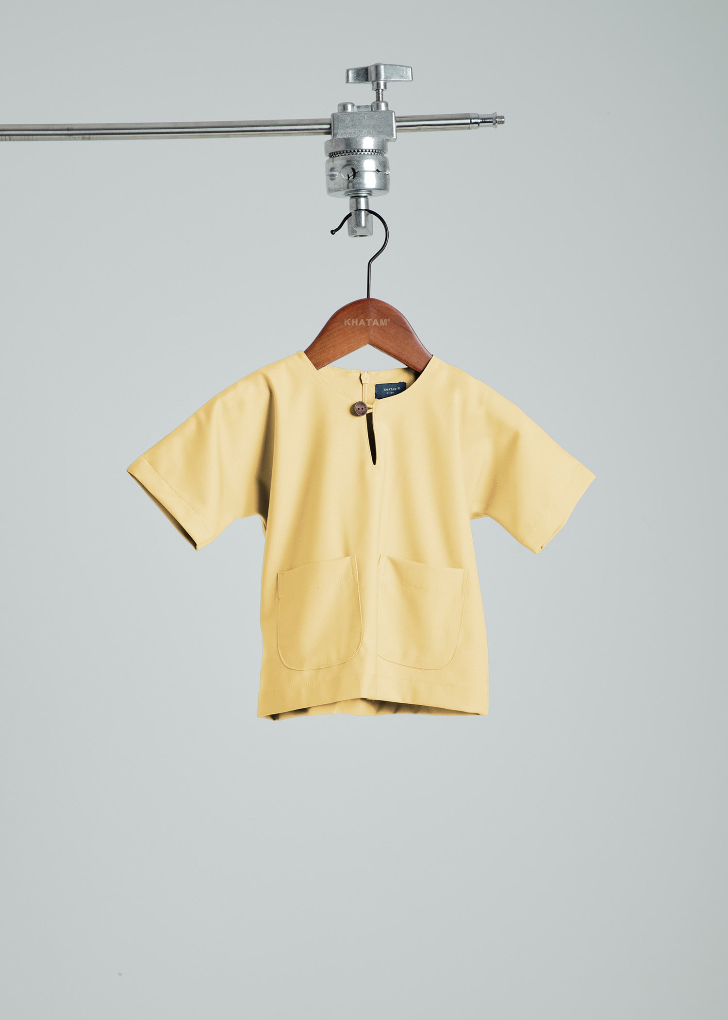 Patawali Baby Boys Baju Melayu Teluk Belanga - Soft Yellow
