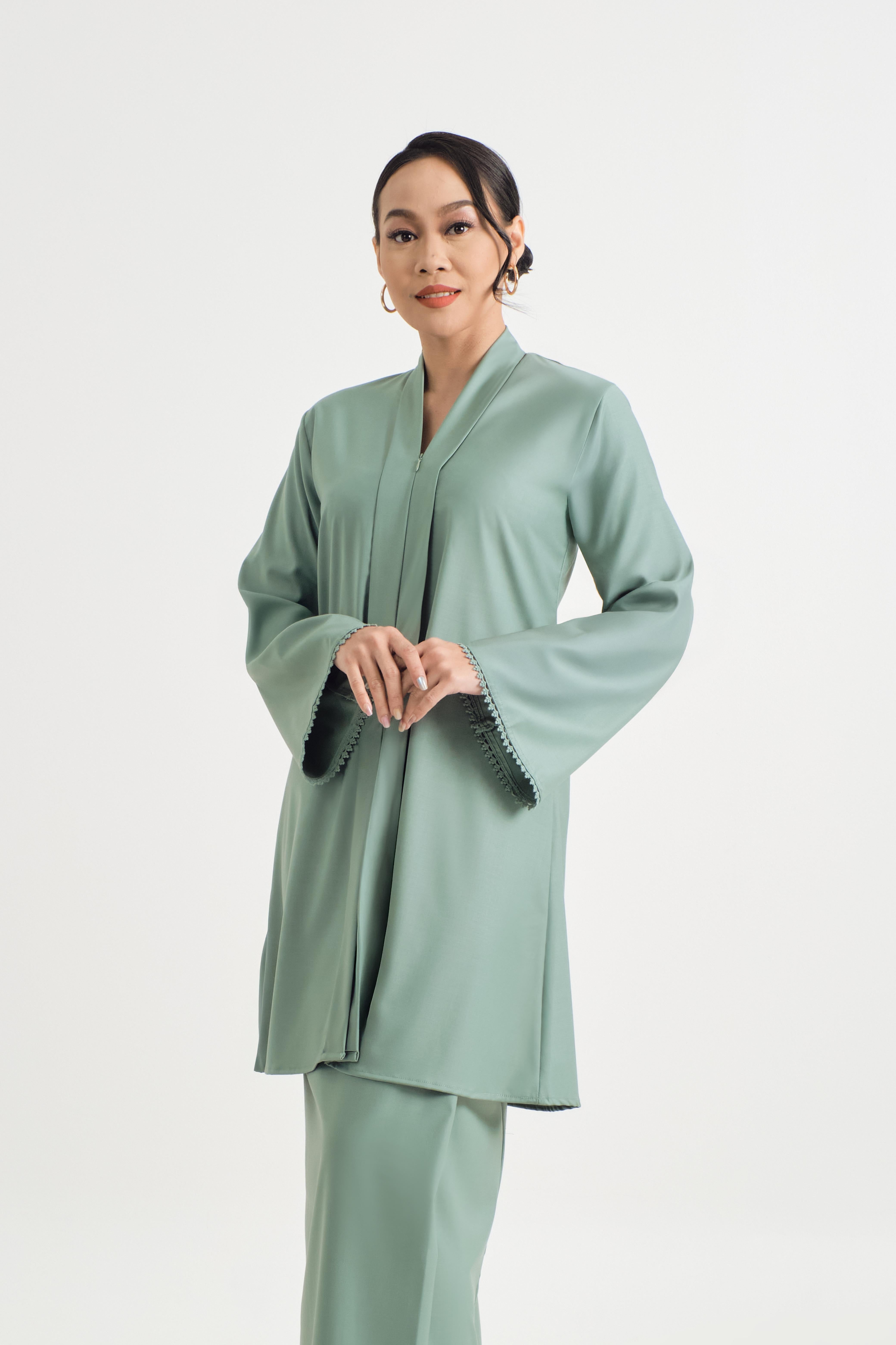 Patawali Baju Kebaya - Soft Teal Green