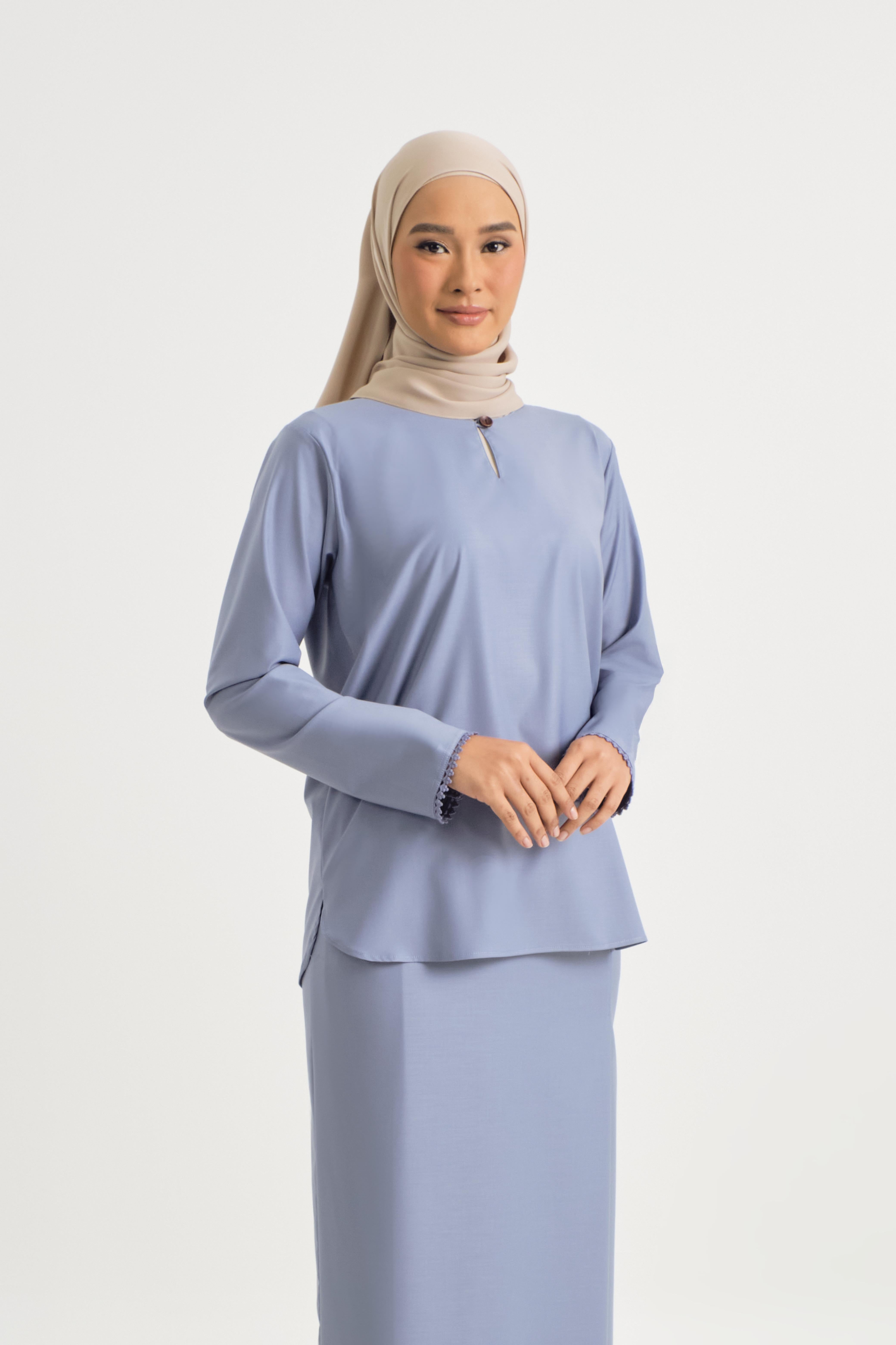 Patawali Baju Kurung - Stone Blue