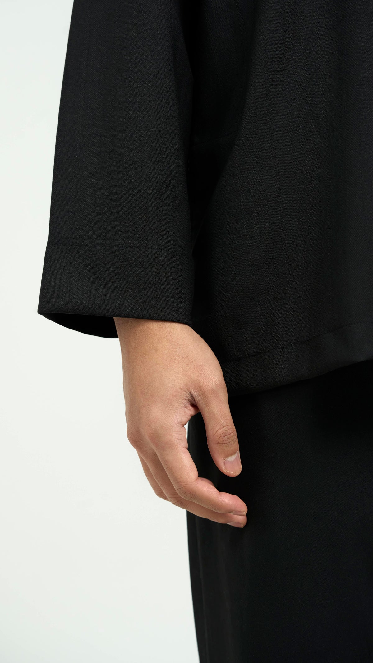 Tasor Modern Fit Collared Top - Black