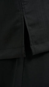 Tasor Modern Fit Collared Top - Black