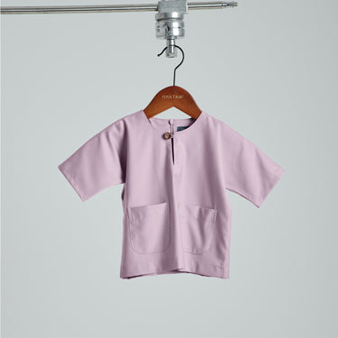 Patawali Baby Boys Baju Melayu Teluk Belanga - Thistle Purple