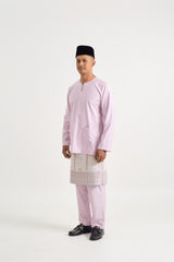 Patawali Modern Fit Baju Melayu Teluk Belanga - Thistle Purple