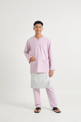 Patawali Classic Fit Baju Melayu Teluk Belanga - Thistle Purple