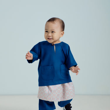 Patawali Baby Boys Baju Melayu Teluk Belanga - True Blue