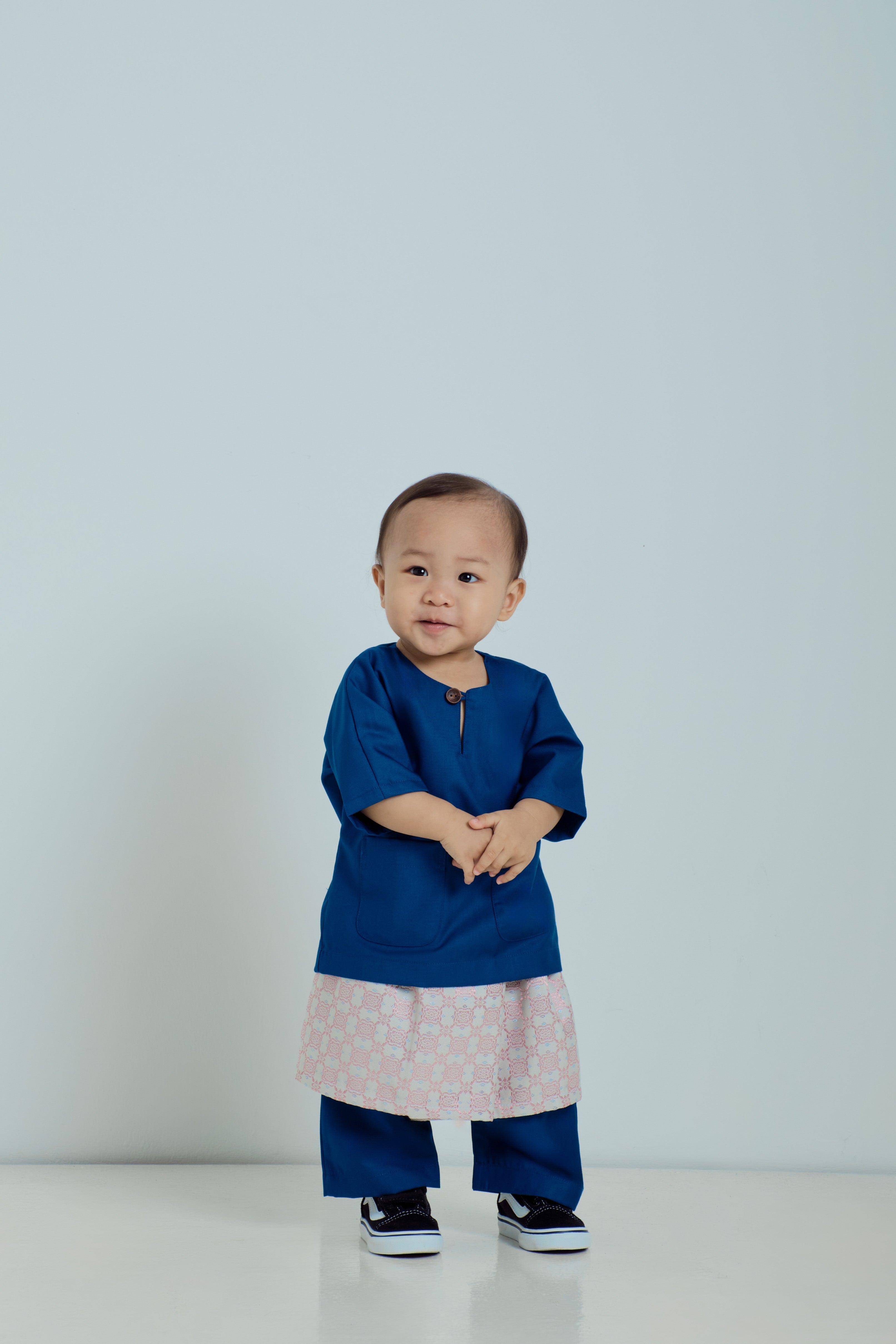 Patawali Baby Boys Baju Melayu Teluk Belanga - True Blue