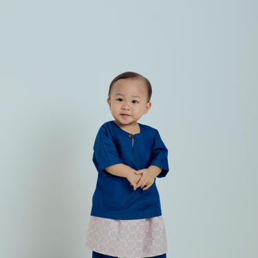 Patawali Baby Boys Baju Melayu Teluk Belanga - True Blue