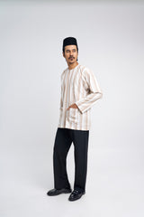 Artisan Tulang Belut Men Top - Light Brown