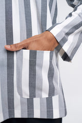 Artisan Tulang Belut Men Top - Grey