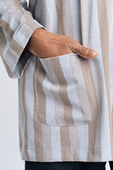 Artisan Tulang Belut Men Top - Ash Brown