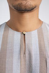 Artisan Tulang Belut Men Top - Ash Brown