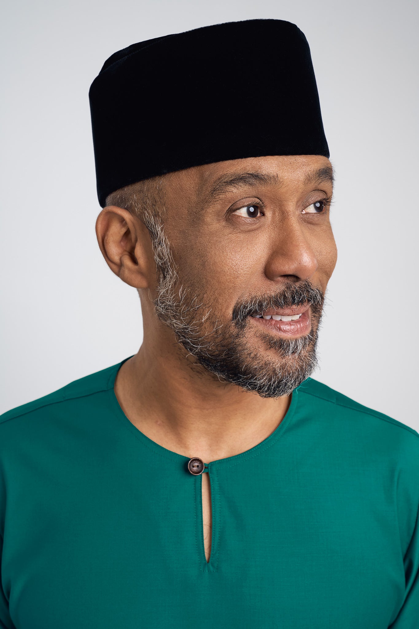 Patawali Modern Fit Baju Melayu Teluk Belanga - Turquoise