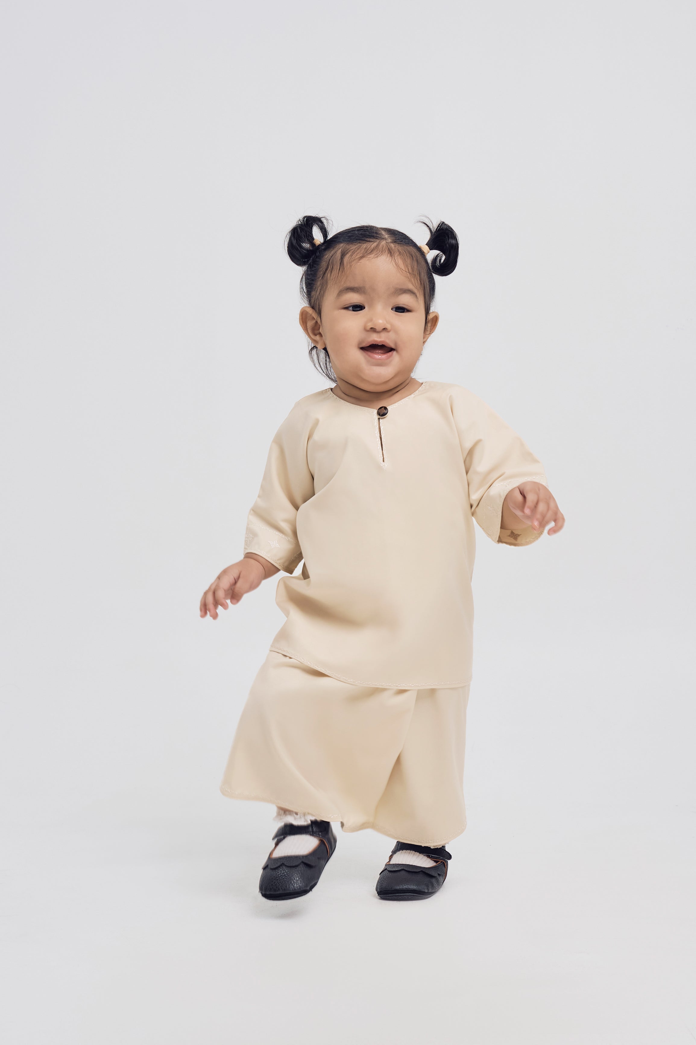 Patawali Baby Girls Baju Kurung - Beige