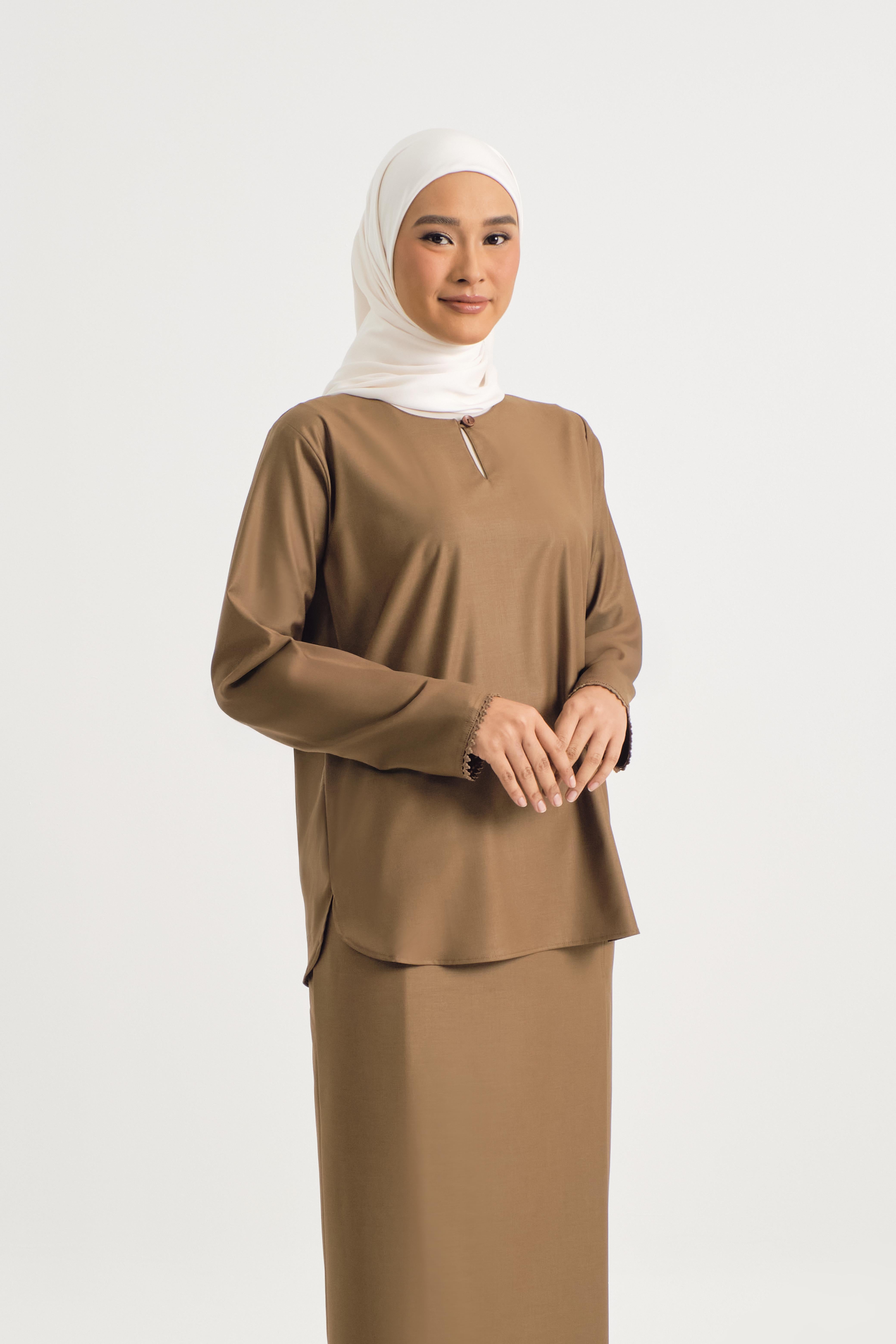 Patawali Baju Kurung - Walnut