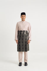 Patawali Baju Melayu Cekak Musang - Warm Beige