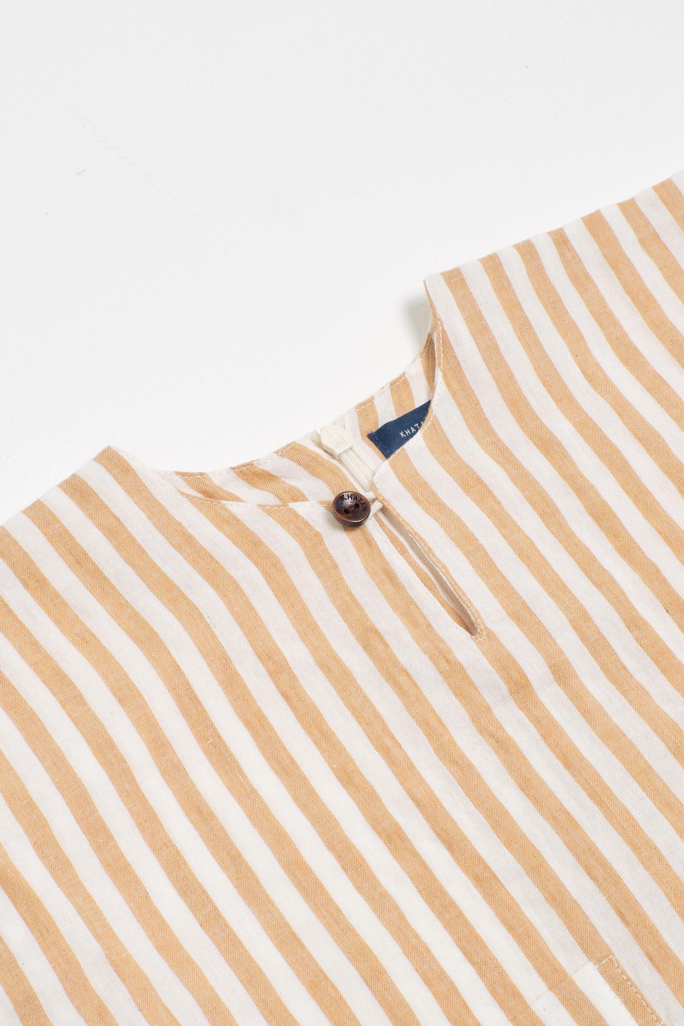 Pangku Baby Boys Top - Stripe Yellow