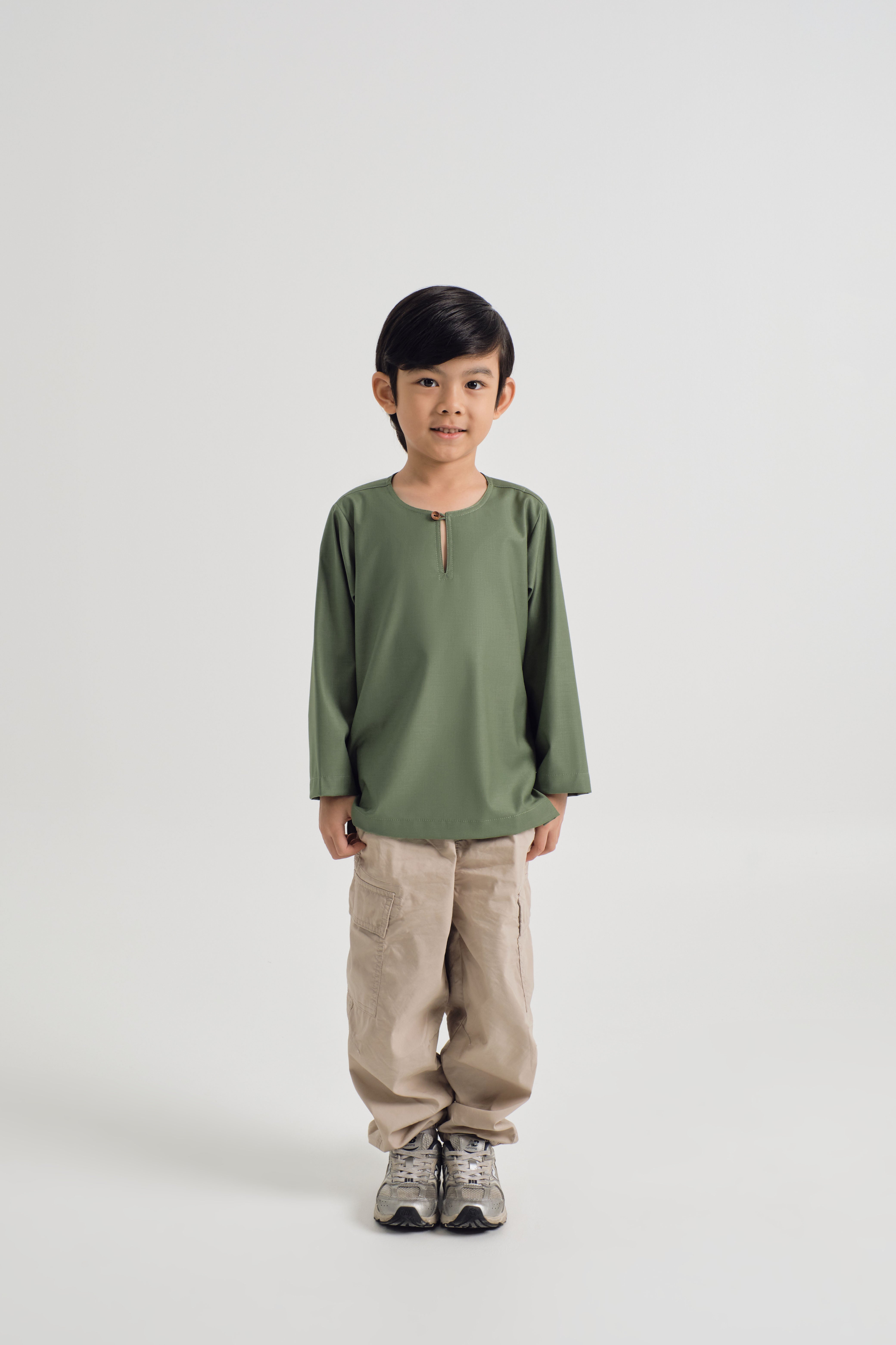 Patawali Boys Top - Pickle Green