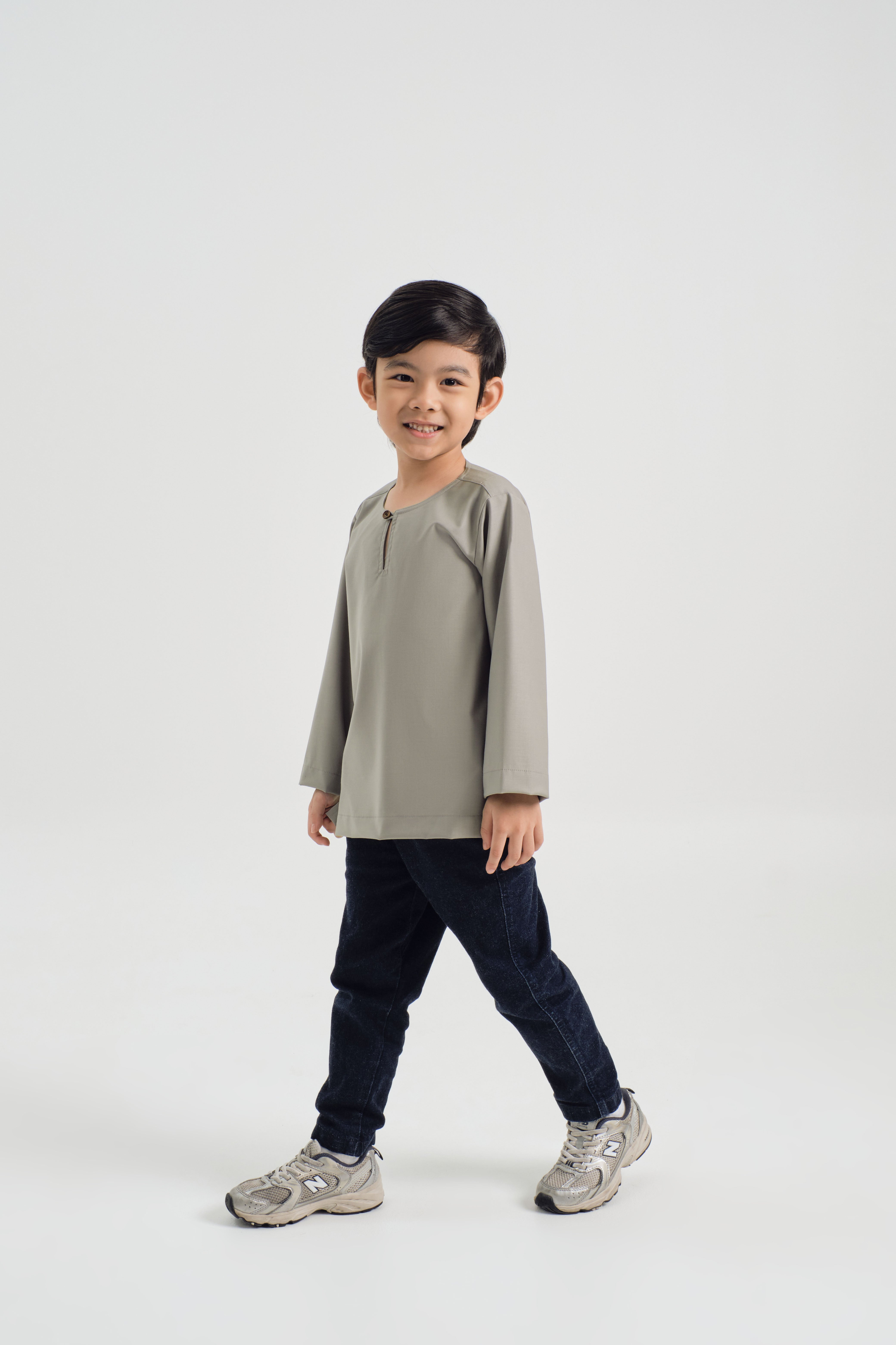 Patawali Boys Top - Ash Grey