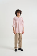 Patawali Three Quarter Sleeve Top - Soft Pink