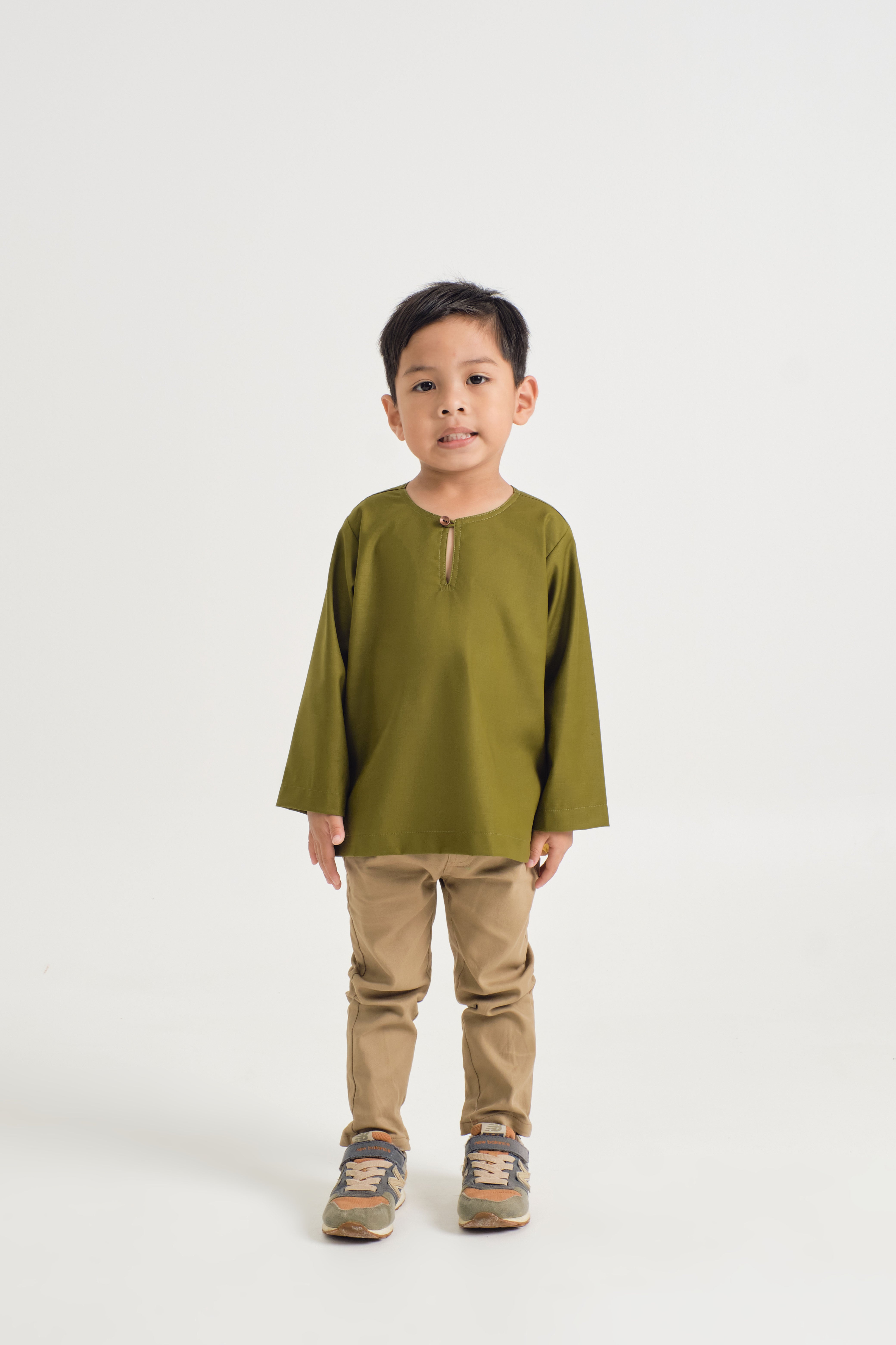 Patawali Boys Top - Olive Green