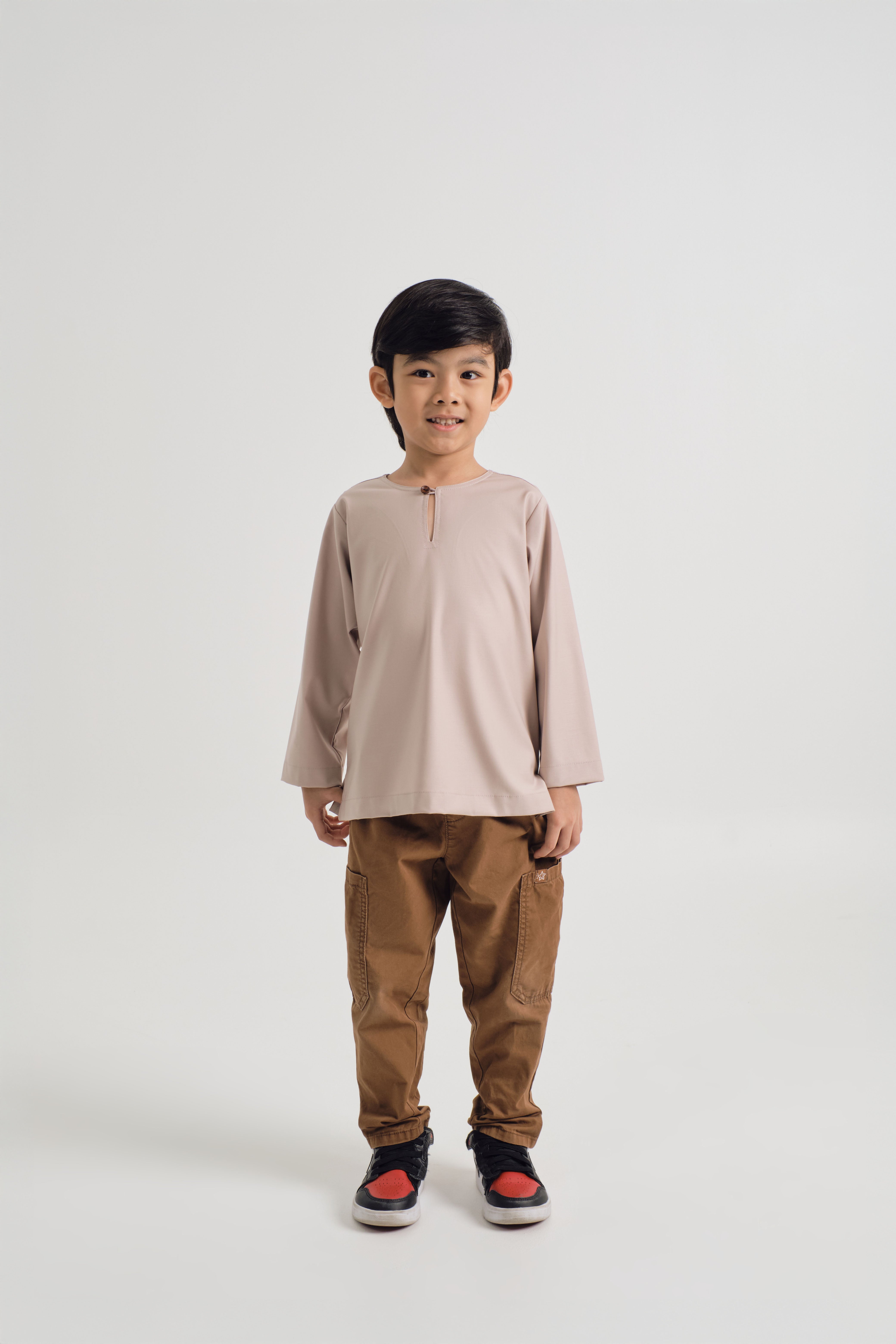 Patawali Boys Top - Warm Beige