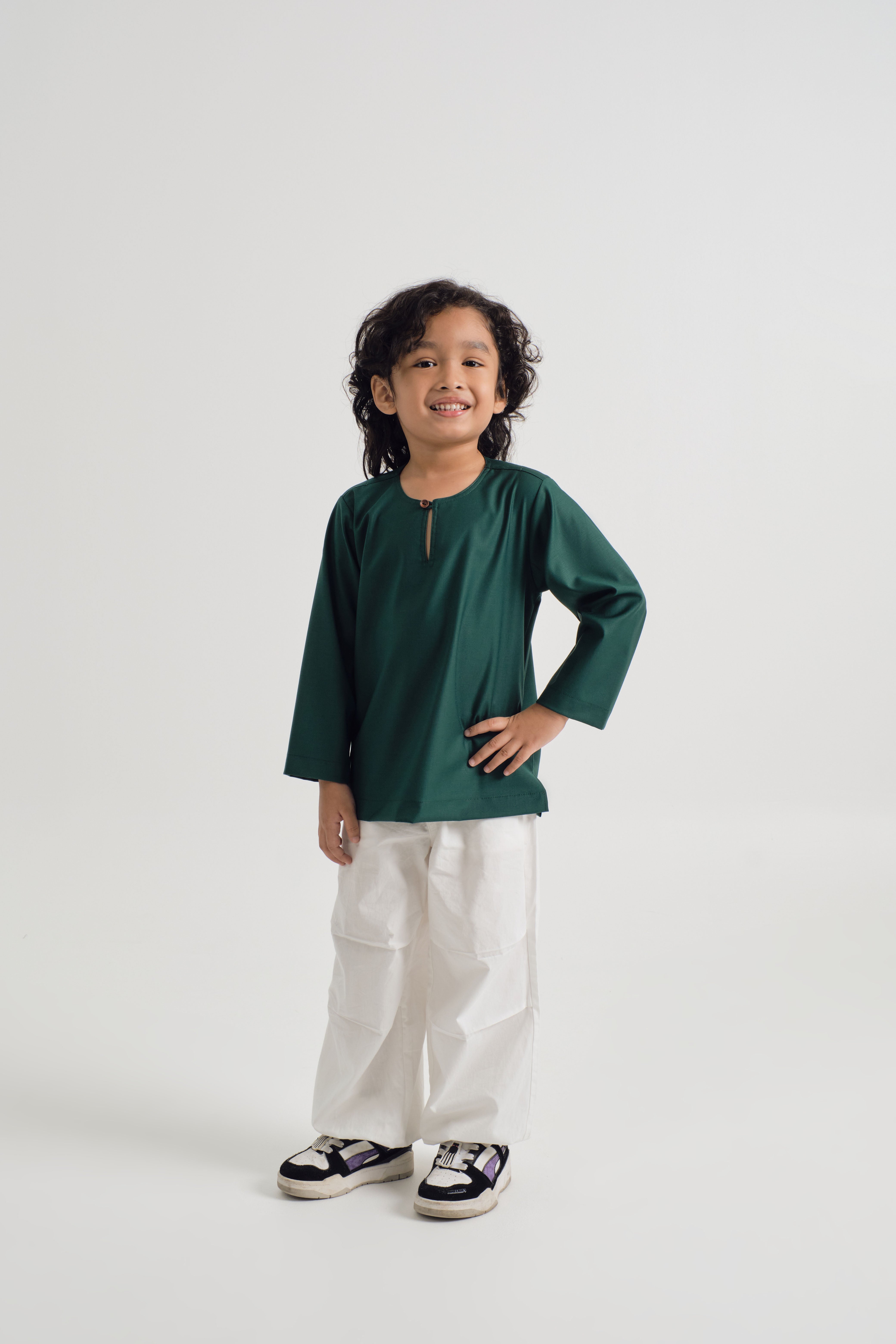 Patawali Boys Top - Emerald Green