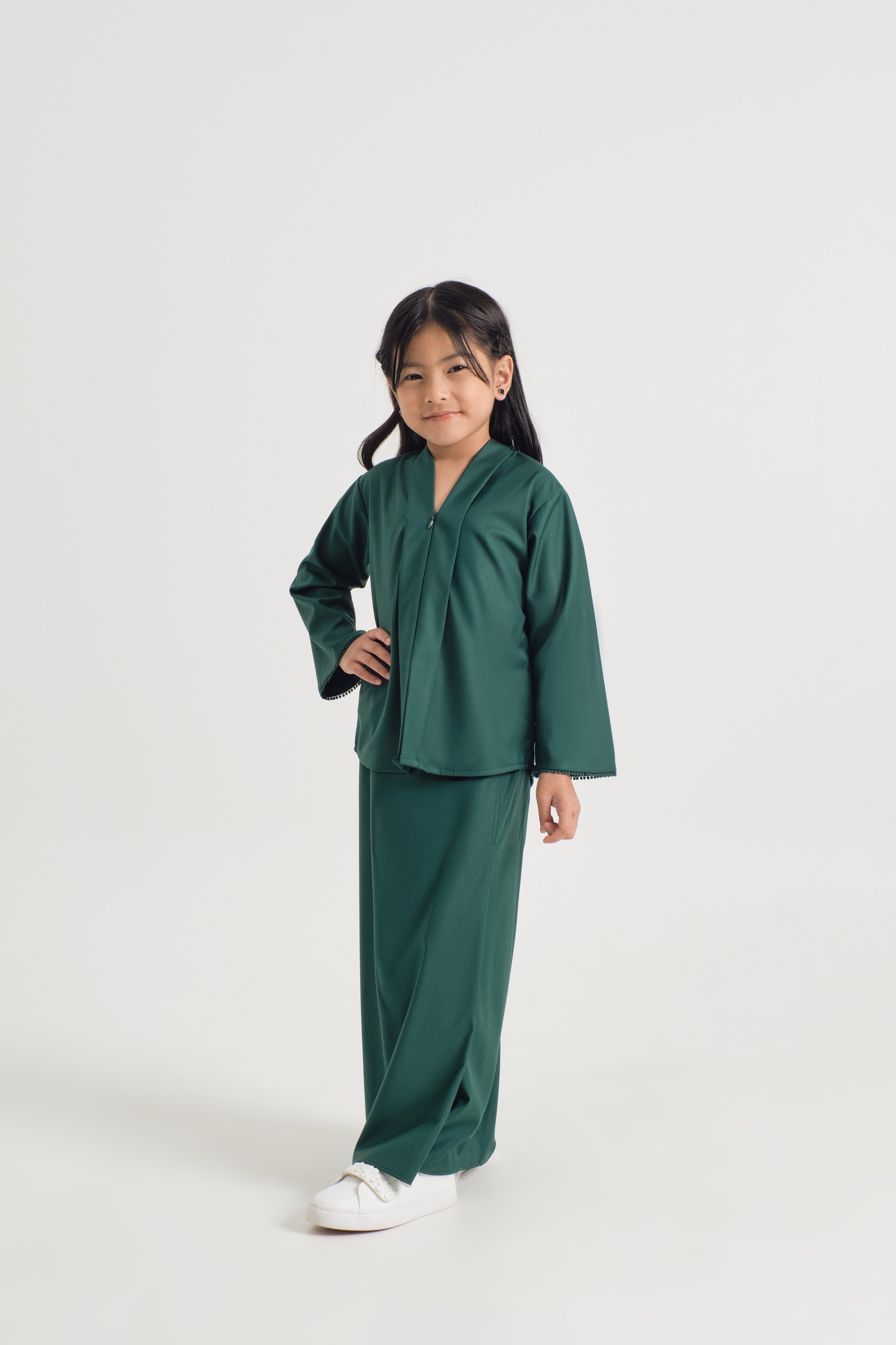 Patawali Girl Kebaya - Emerald Green