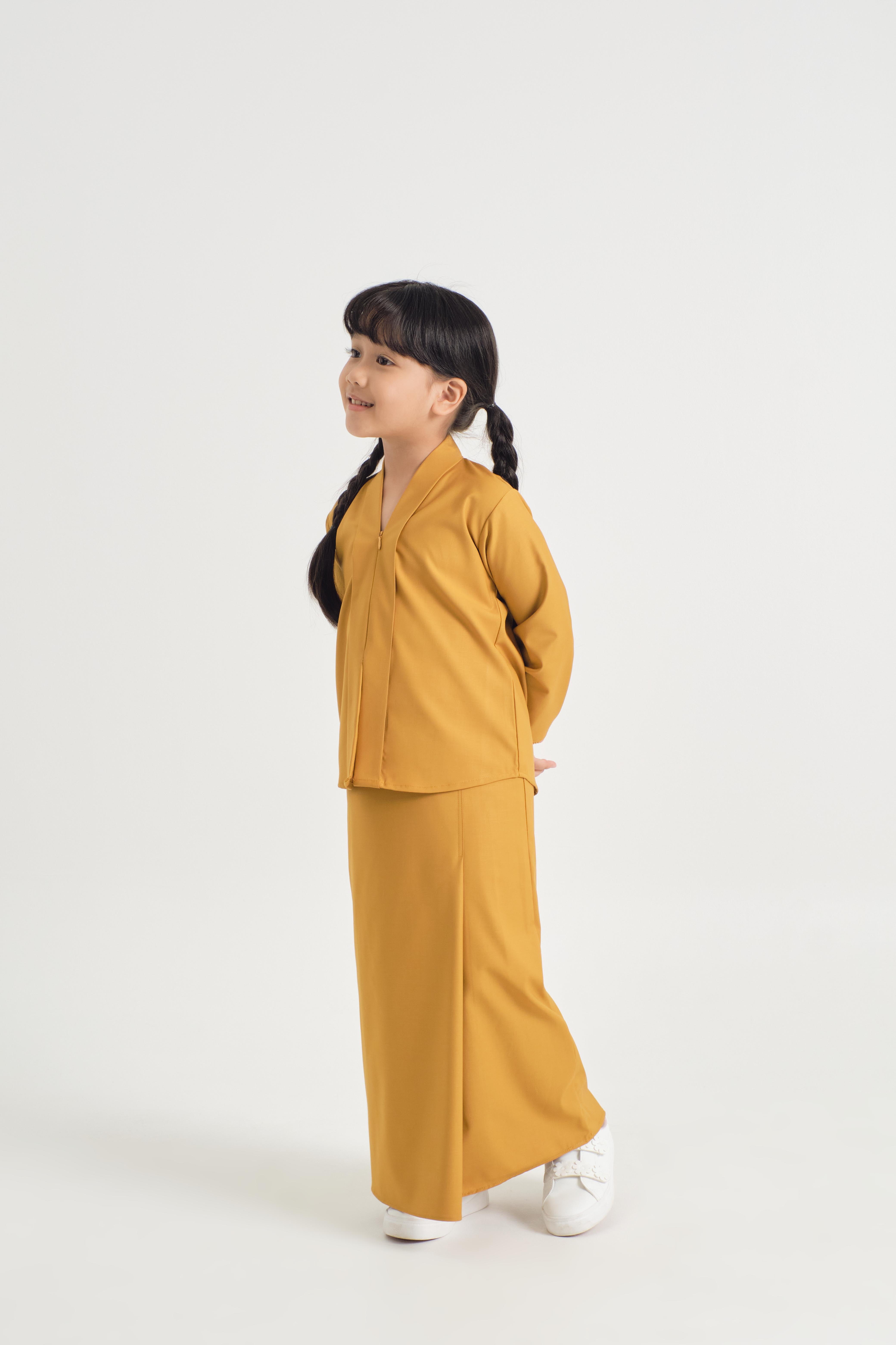 Patawali Girl Kebaya - Mustard Yellow