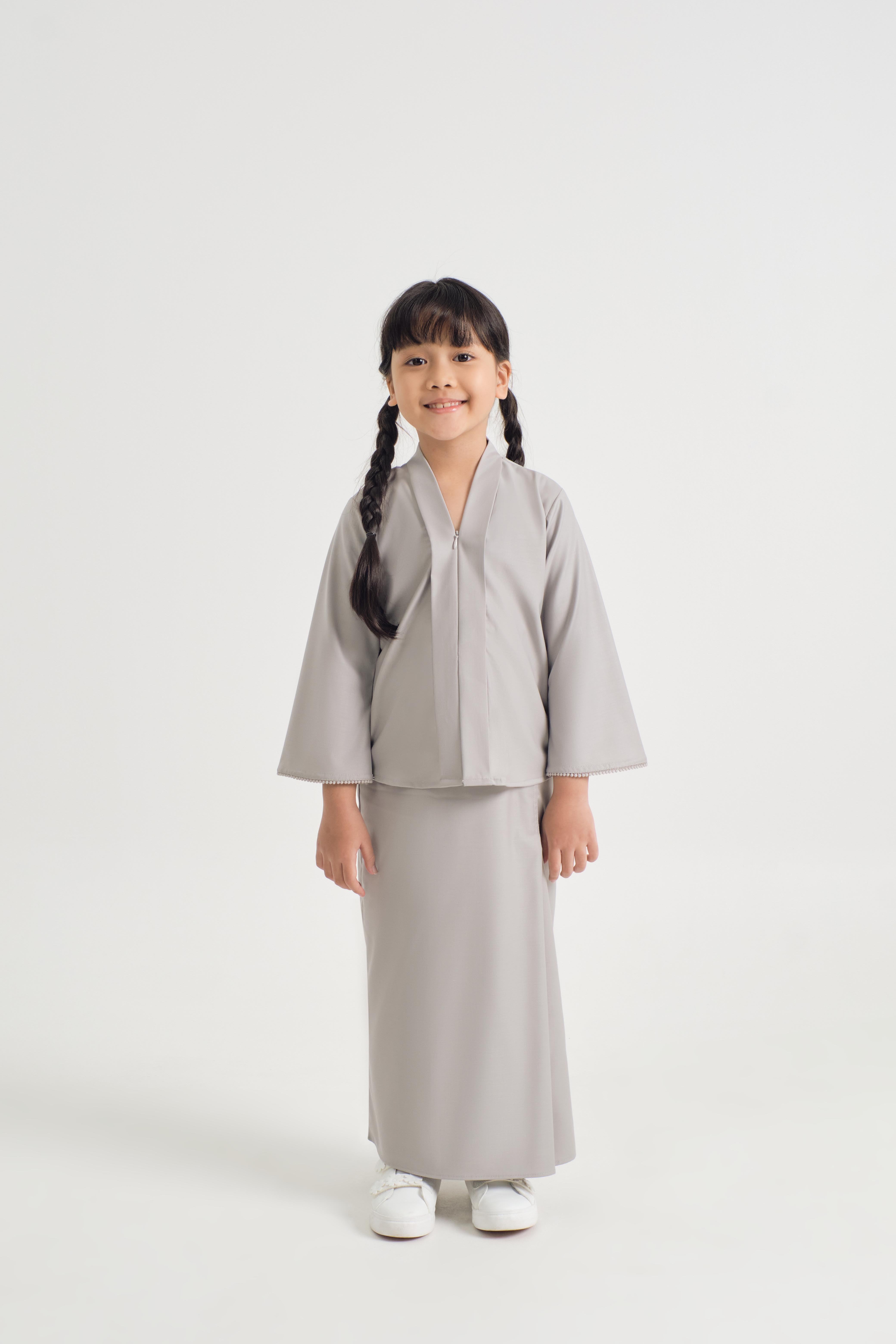 Patawali Girl Kebaya - Ash Grey