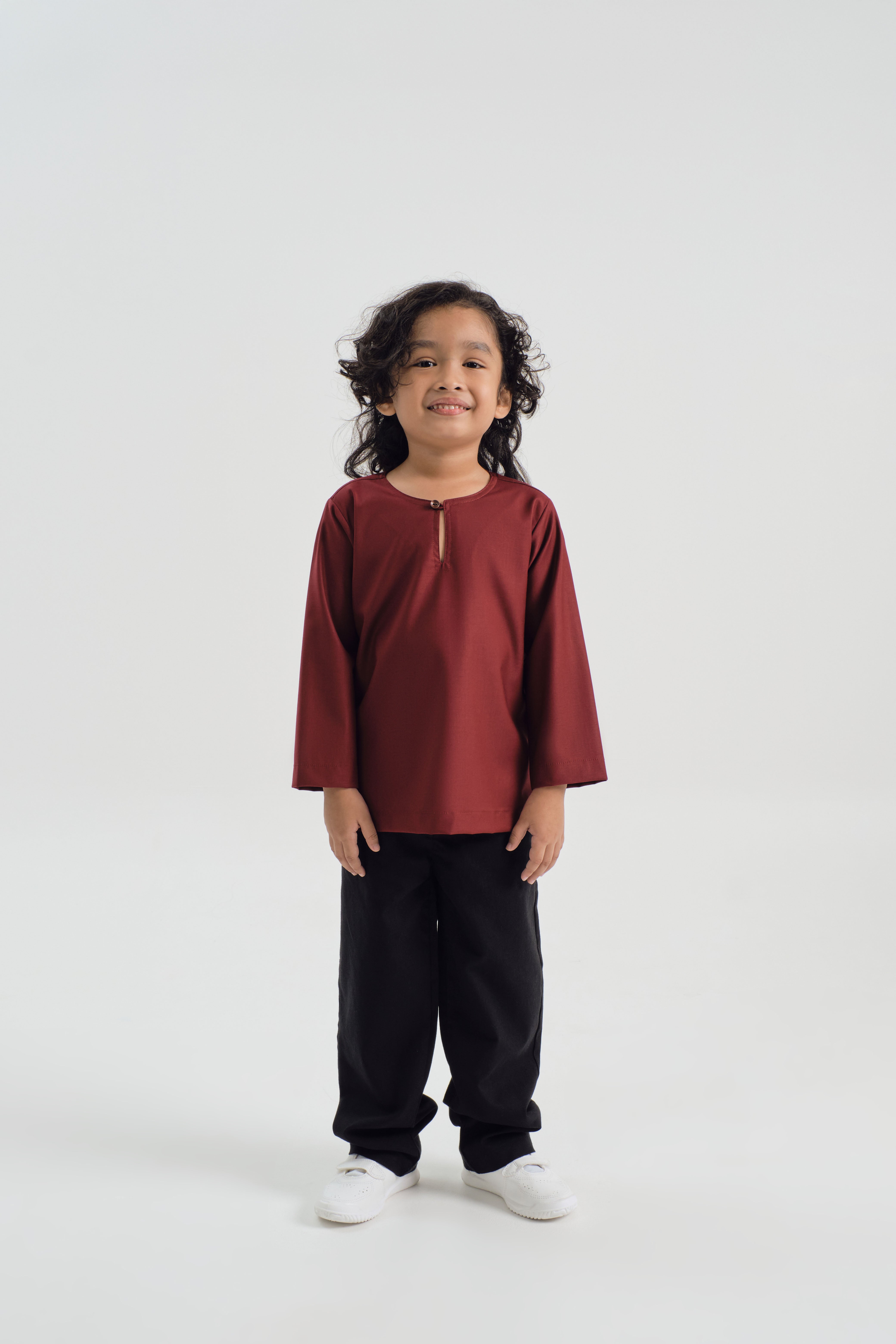 Patawali Boys Top - Mahogany Red