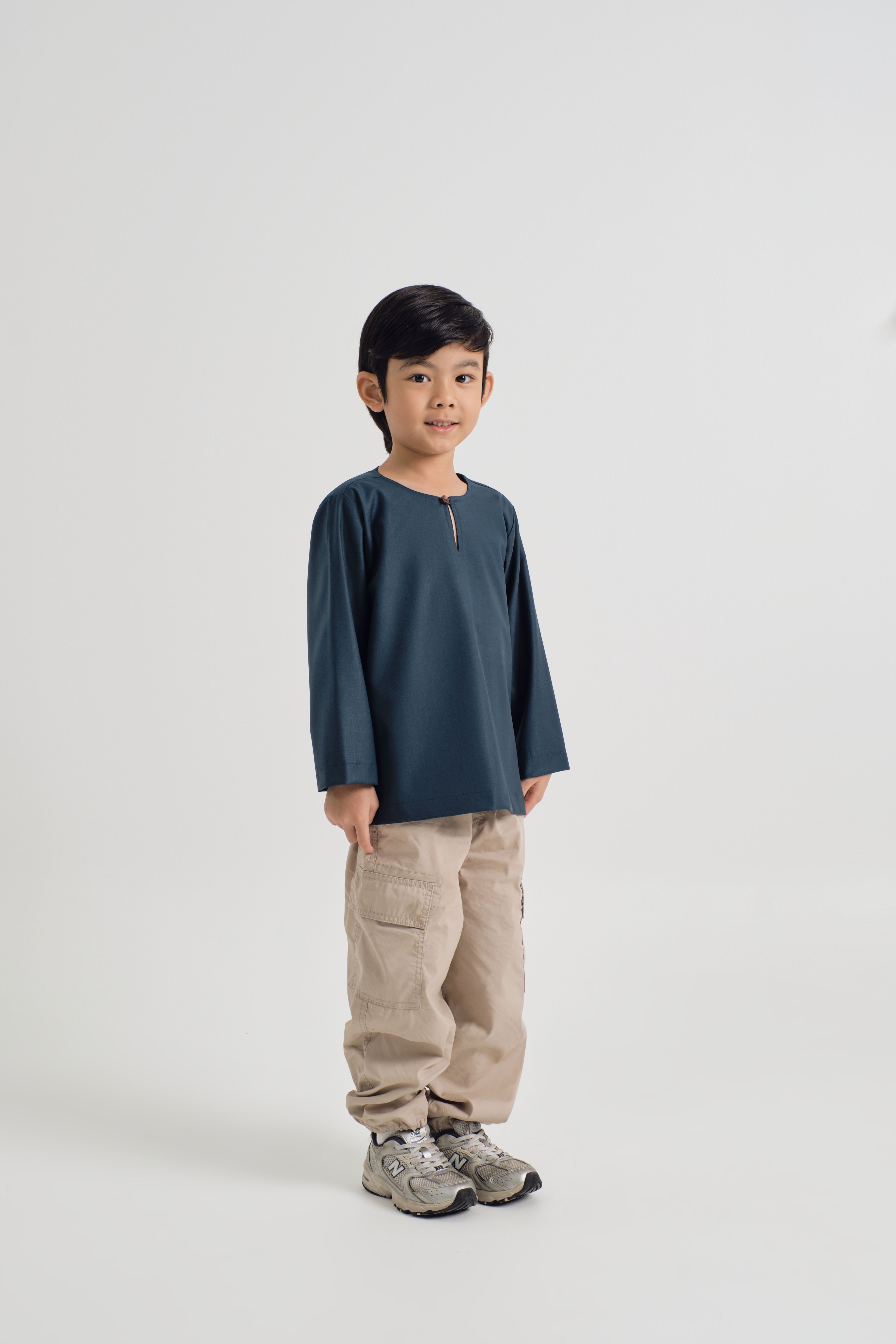 Patawali Boys Top - Peacock Green