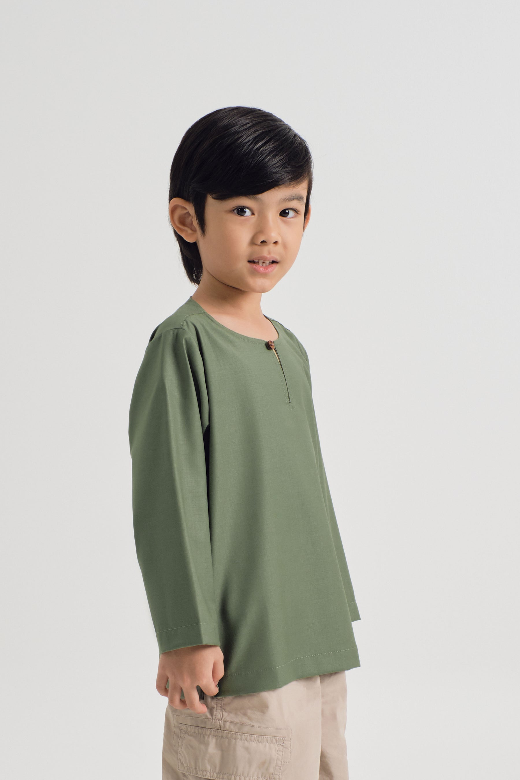 Patawali Boys Top - Pickle Green