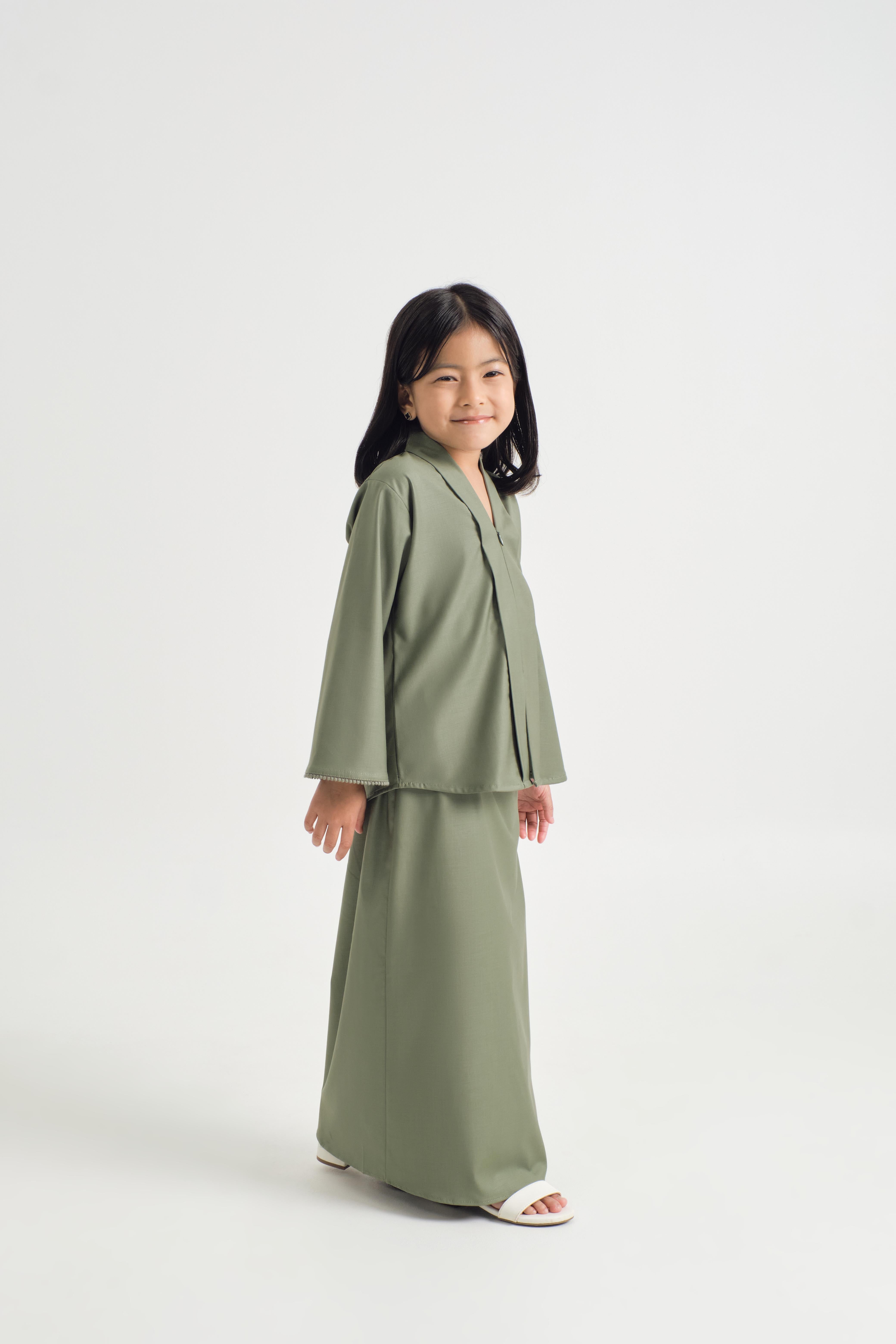 Patawali Girl Kebaya - Pickle Green