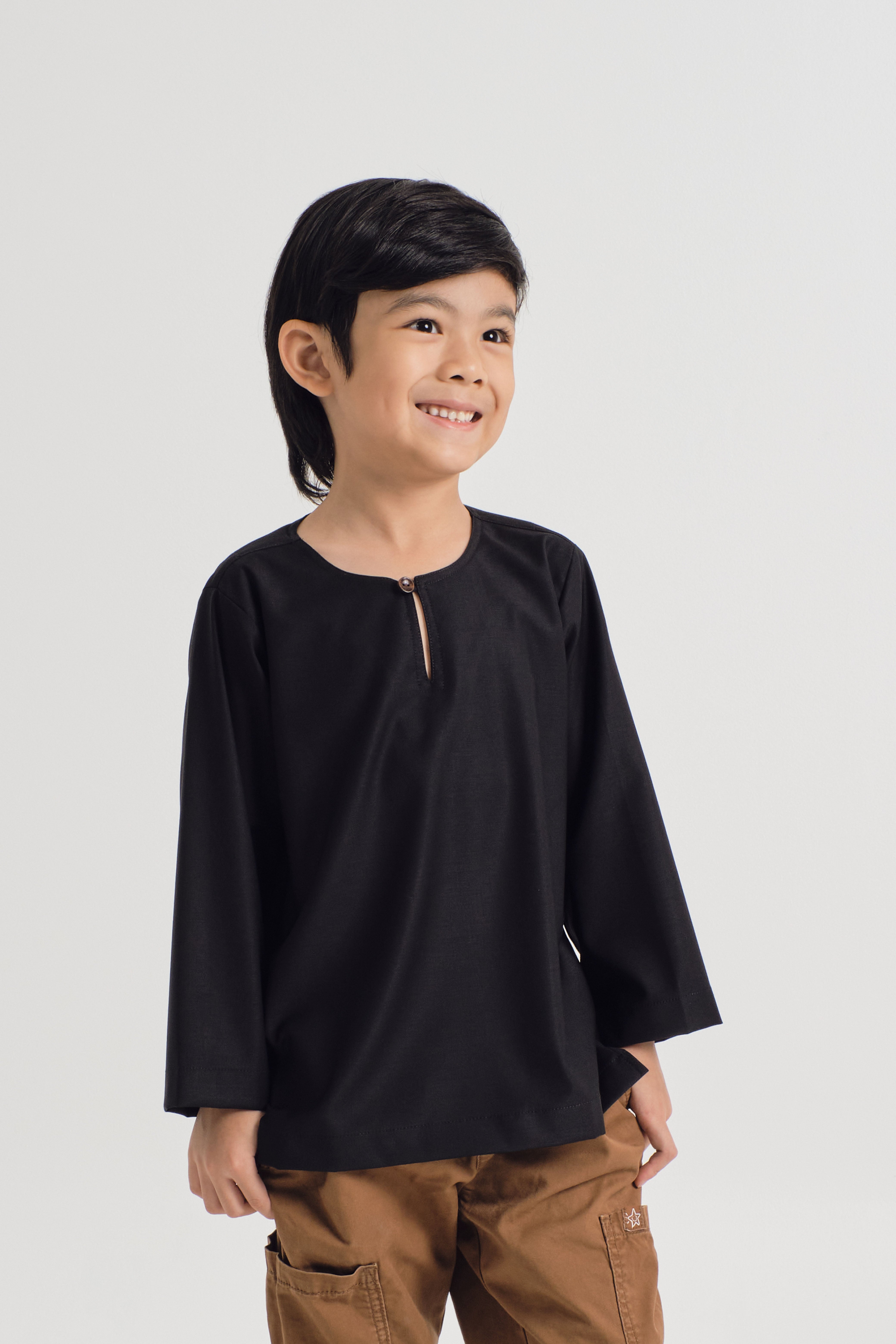 Patawali Boys Top - Opal Black