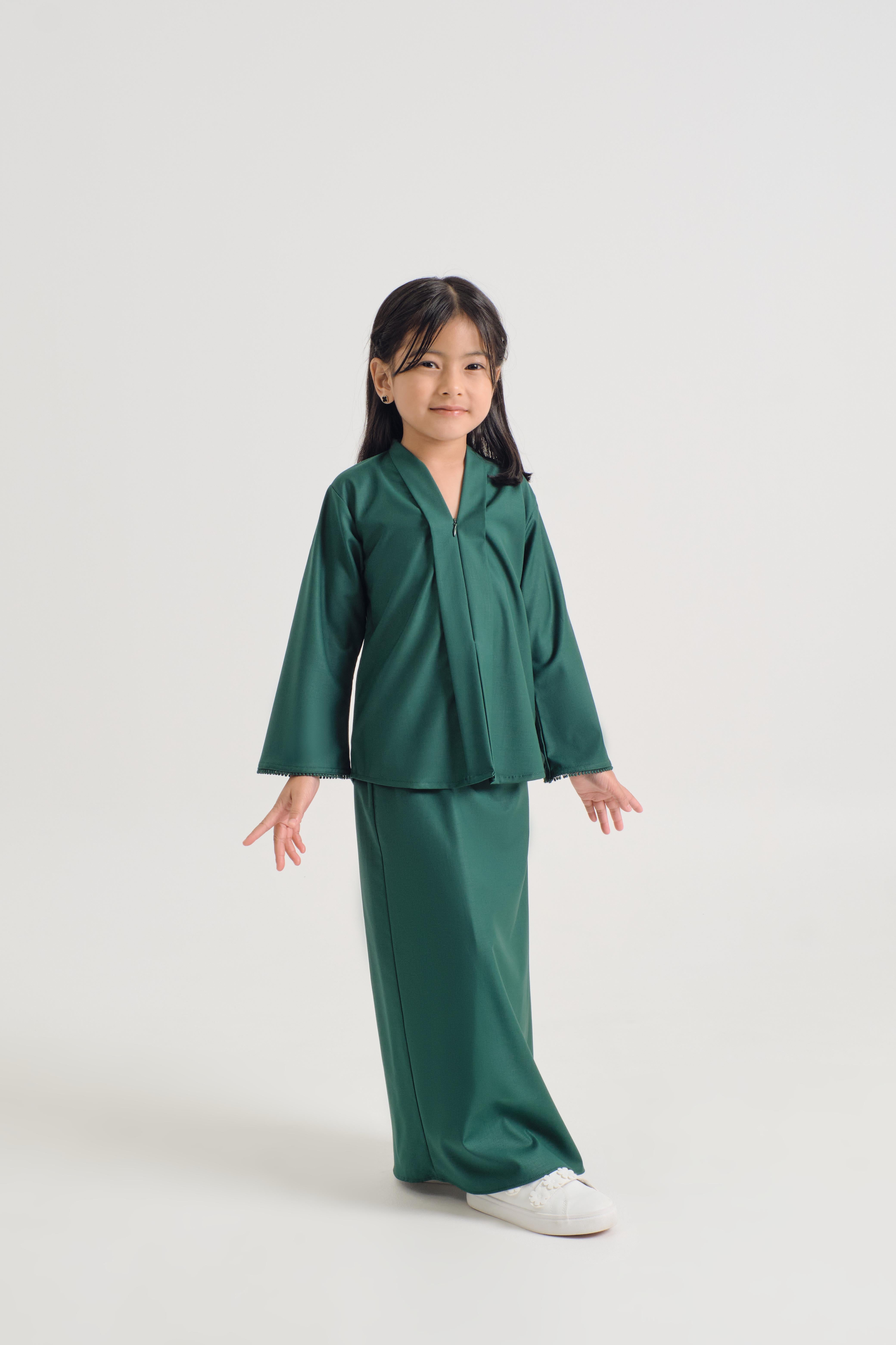 Patawali Girl Kebaya - Emerald Green