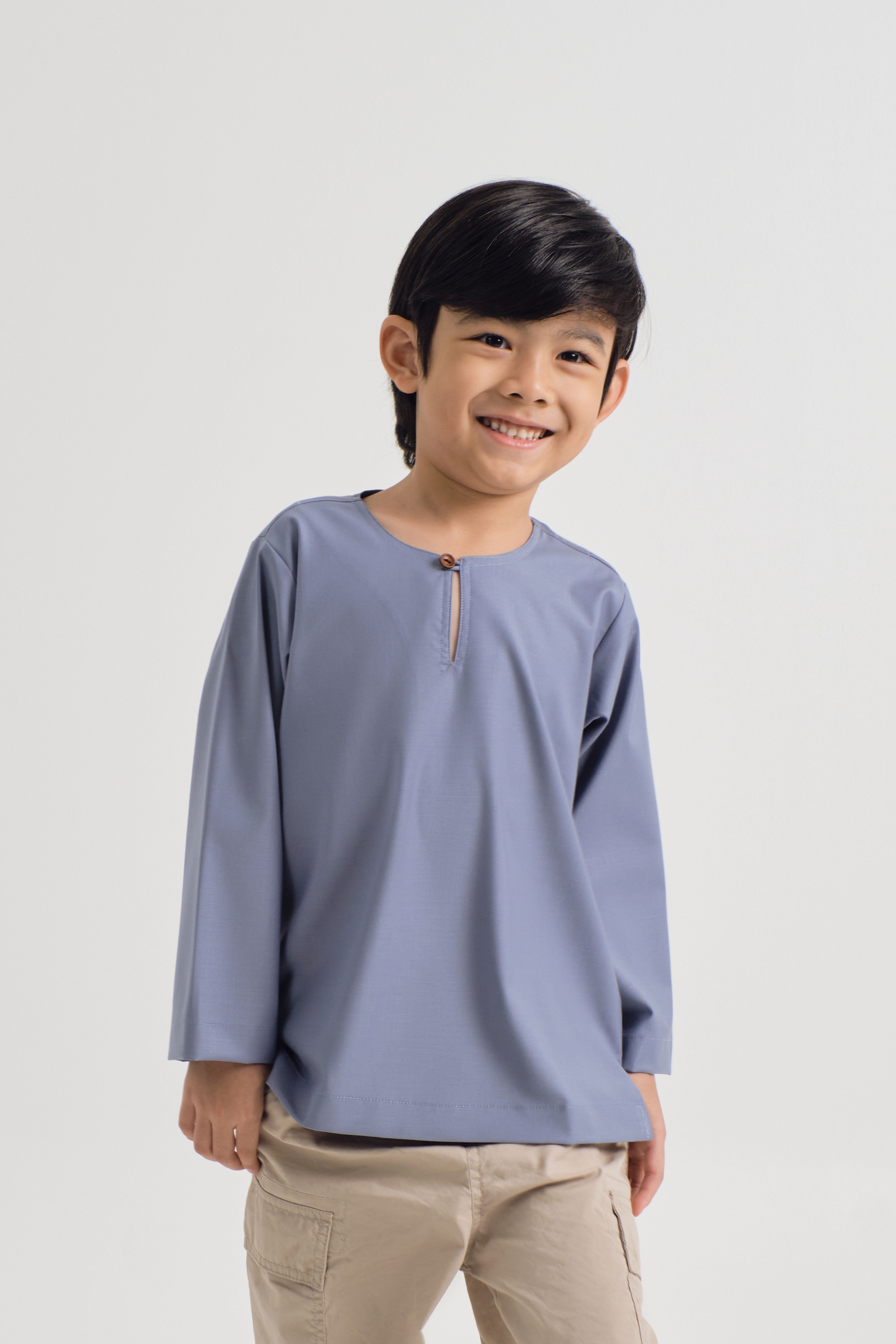 Patawali Boys Top - Stone Blue