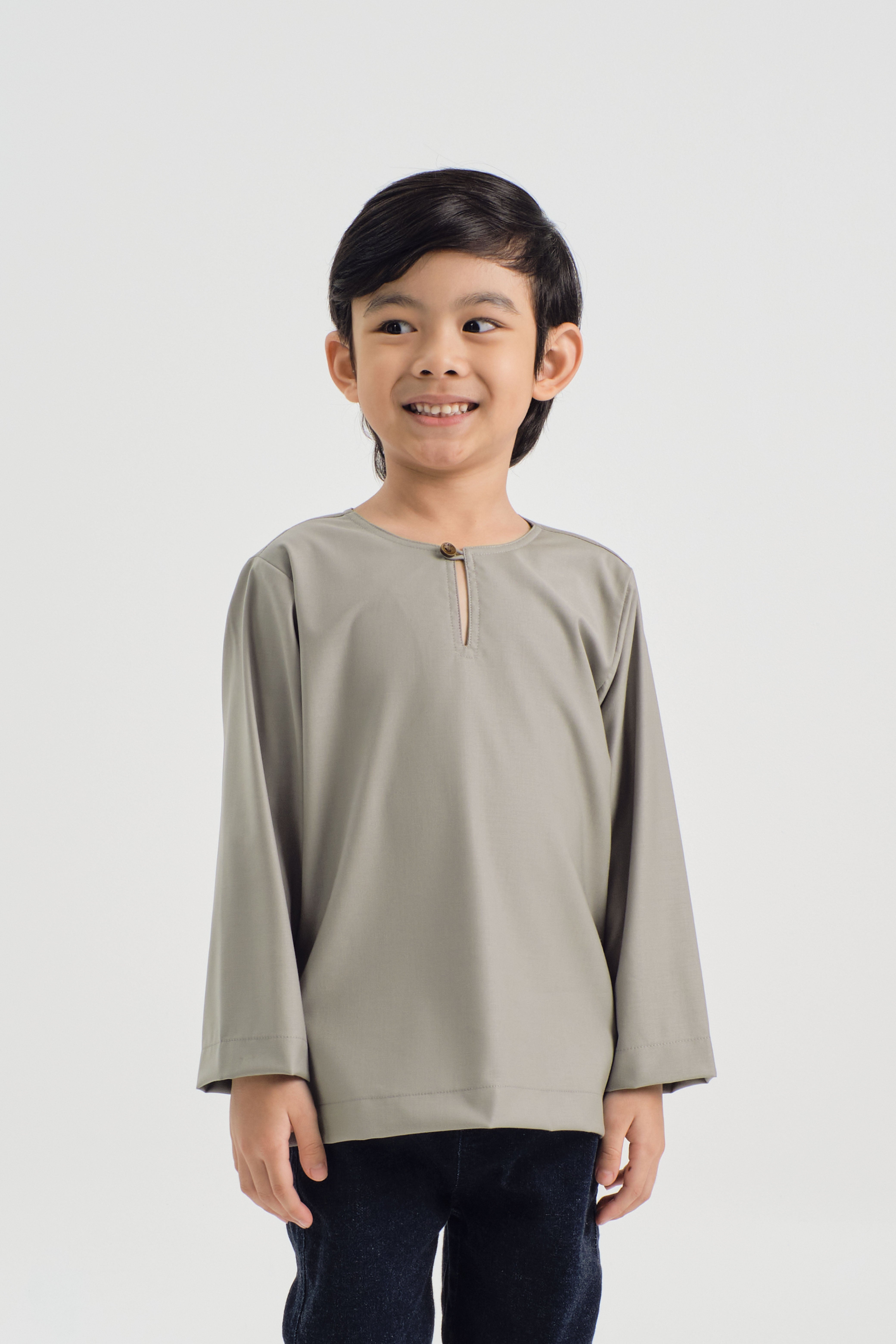 Patawali Boys Top - Muted Grey